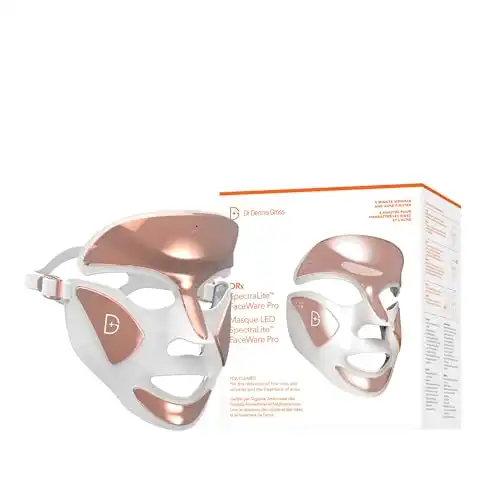 Dr Dennis Gross DRx SpectraLite Dpl FaceWare Pro: Smooths Full Face Fine Lines and Wrinkles, Firms Skin, Prevents Acne Flare-Ups, and Reduces Redness and Irritation (White)