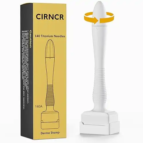 Beauty Derma Stamp Pen,microneedling Stamp for Face and Body,Derma microneedling Roller Pen for beard, Derma Roller Stamp 0.25mm