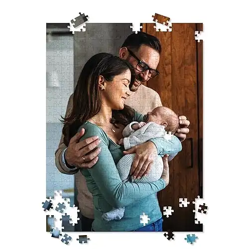 Photo Puzzle, Pet Puzzle, Wedding Puzzle, Family Reunion Puzzle - 500 Piece, Custom Jigsaw Puzzle for Adults (Vertical/Portrait) - I See Me!